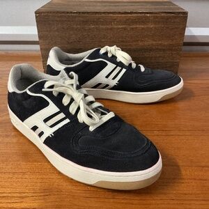 The Hoff Brand Duomo Black Leather Casual Trainer Court Sneaker Size 12